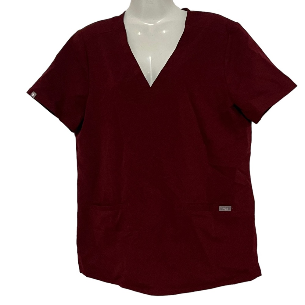 Figs Scrub Top Technical Collection Two Pocket V-… - image 1